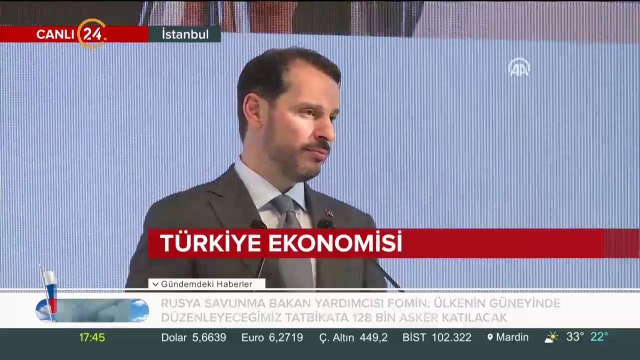 Hazine ve Maliye Bakanı Berat Albayrak İstanbul'da
