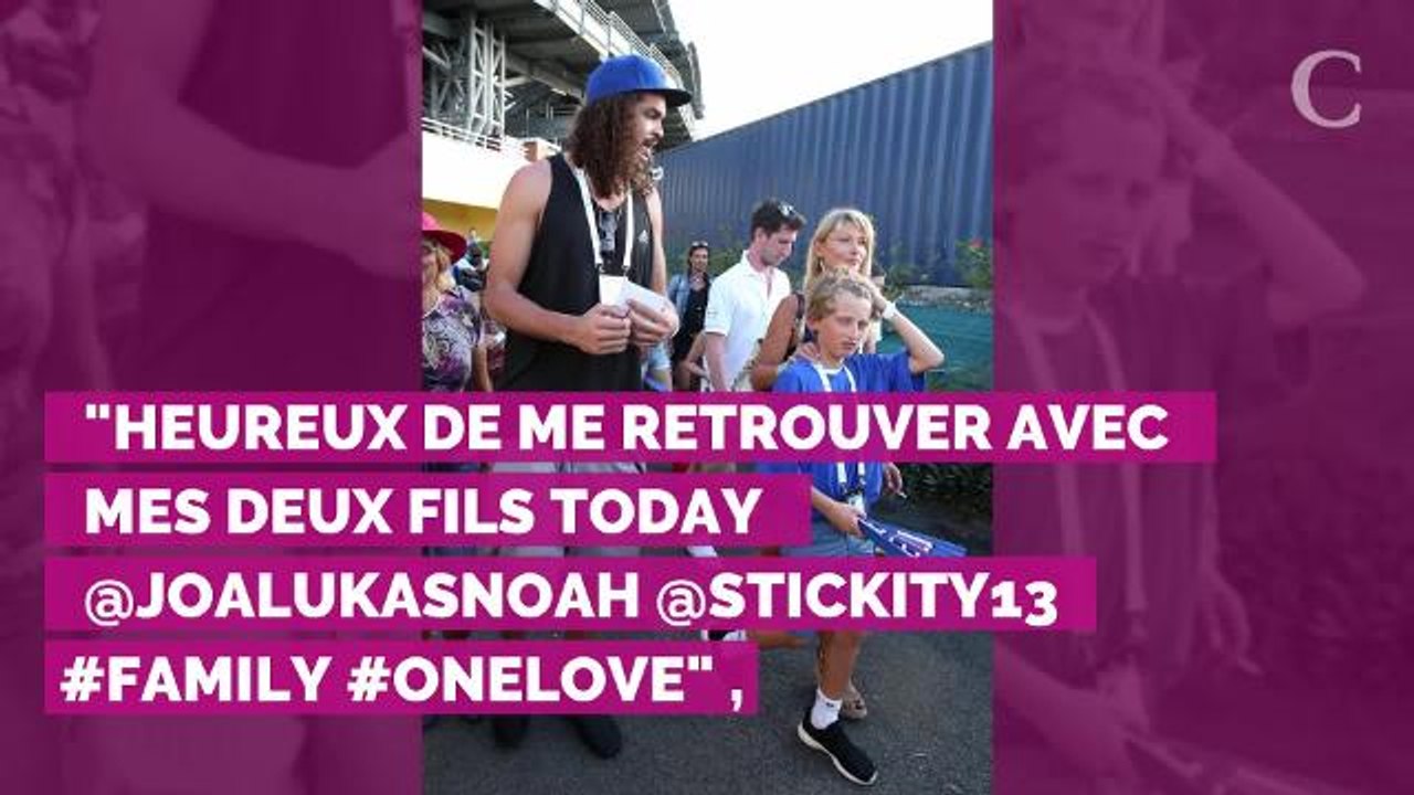 PHOTO. Yannick Noah : l'ancien champion affiche ses abdos avec ses fils Joachim et Joalukas