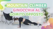 Mountain climber: ginocchia al gomito opposto -  Vivere più Sani