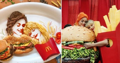 Manger tout en s'amusant c'est possible, et cet artiste le prouve en créant des mises en scène étonnantes avec son assiette !