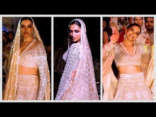 Deepika Padukone Ramp Walk: डिजाइनर Abu Jani-Sandeep Khosla के शो पर दुल्हन बनीं दीपिका ने किया डांस
