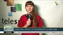 Revisan diputados argentinos proyecto de ley de emergencia alimentaria