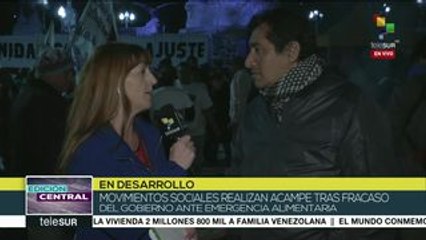 Fuerte represión a protesta contra el hambre en Argentina