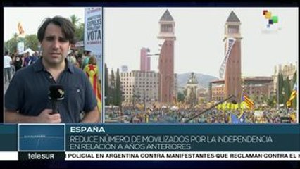 España: miles de catalanes marchan por la independencia en la Diada