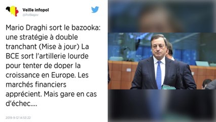 La BCE sort le grand jeu mais attend une relance budgétaire des Etats.