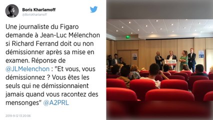 Pour Jean-Luc Mélenchon, Richard Ferrand ne doit pas démissionner