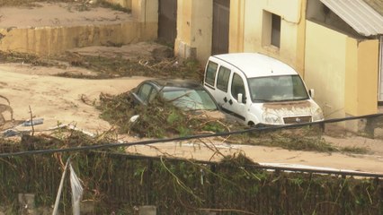 Vecinos de Ontinyent asustados con la intensa gota fría
