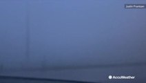 'You can hear it!' Storm chaser records as violent winds from tornadic storm blast South Dakota
