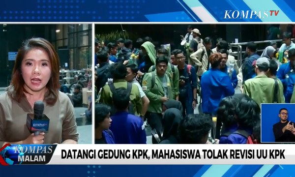 Datangi Gedung KPK, Mahasiswa Tegaskan Tolak Revisi UU KPK