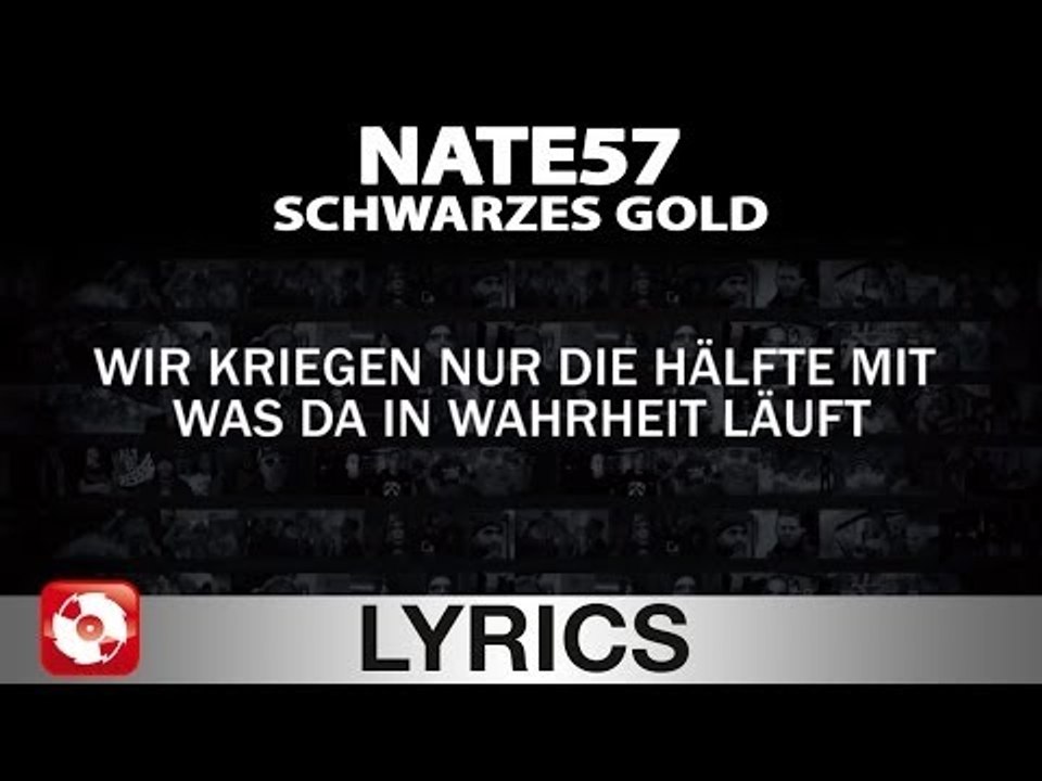 NATE57 - SCHWARZES GOLD - AGGROTV LYRICS KARAOKE (OFFICIAL VERSION)