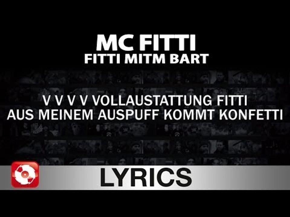 MC FITTI - FITTI MITM BART - AGGROTV LYRICS KARAOKE (OFFICIAL VERSION)