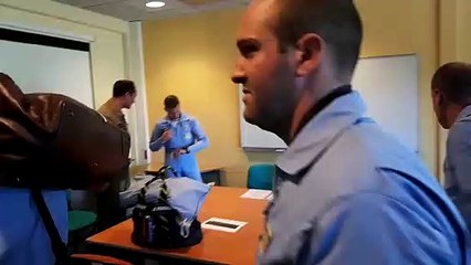 La patrouille de France en briefing à Luxeuil