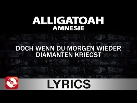 ALLIGATOAH - AMNESIE - AGGROTV LYRICS KARAOKE (OFFICIAL VERSION)