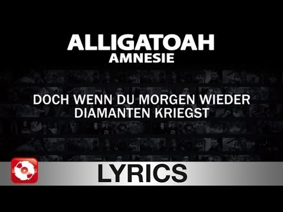 ALLIGATOAH - AMNESIE - AGGROTV LYRICS KARAOKE (OFFICIAL VERSION)