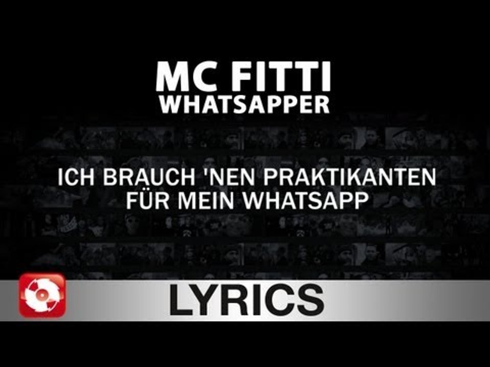 MC FITTI - WHATSAPPER - AGGROTV LYRICS KARAOKE (OFFICIAL VERSION)