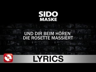SIDO - MASKE AGGROTV LYRICS KARAOKE (OFFICIAL VERSION)