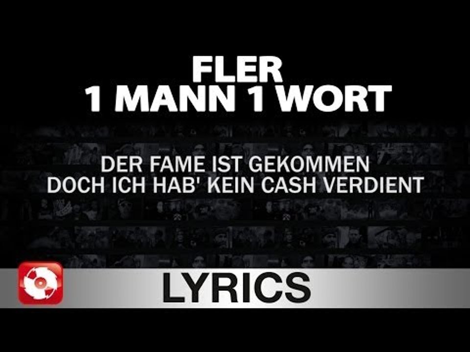 FLER - EIN MANN EIN WORT AGGROTV LYRICS KARAOKE (OFFICIAL HD VERSION AGGROTV)