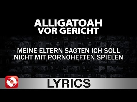 ALLIGATOAH - VOR GERICHT - AGGROTV LYRICS KARAOKE (OFFICIAL VERSION)