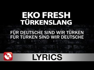 EKO FRESH - TÜRKENSLANG AGGROTV LYRICS KARAOKE (OFFICIAL VERSION)