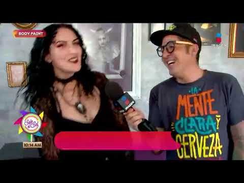 ¡Sajid conoció a Fernanda Guerra, una especialista en body paint! | Sale el Sol