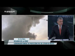 Protección Civil Estado de México confirma se reaviva el incendio en Tultitlán