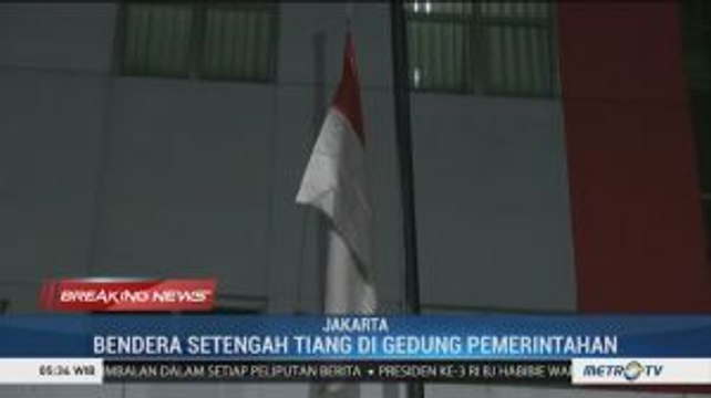 BJ Habibie Meninggal, Sejumlah Gedung Pemerintahan Pasang Bendera Setengah Tiang