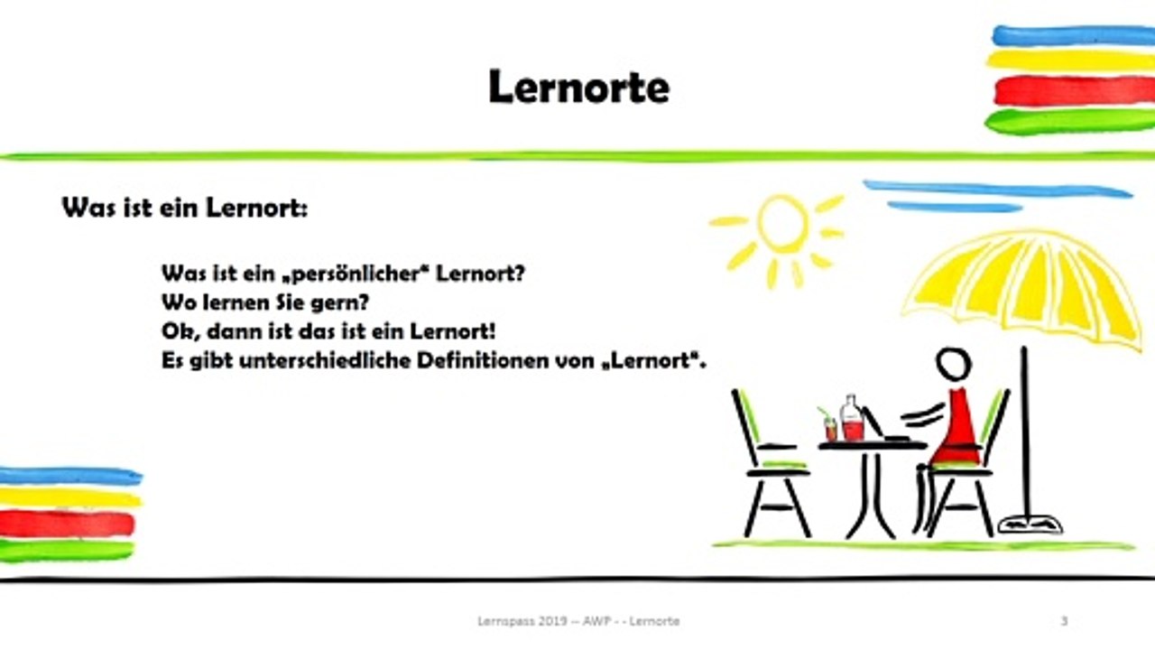 Eigene Lernorte, Lernorte in der Ausbildung und Ausbildungsverbünde