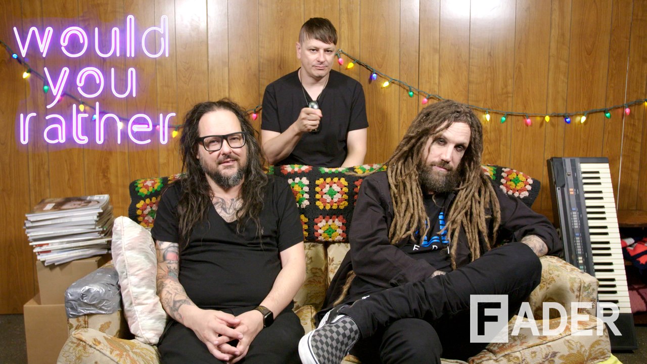 Korn reminisce about strange gigs and Korn TV on 'Would You Rather'