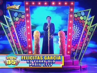 Felicitas Garcia, 53 years old, singing Blue Bayou and Wrecking Ball!?