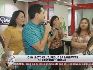 John Lloyd Cruz, proud sa pagbawas ng kanyang timbang