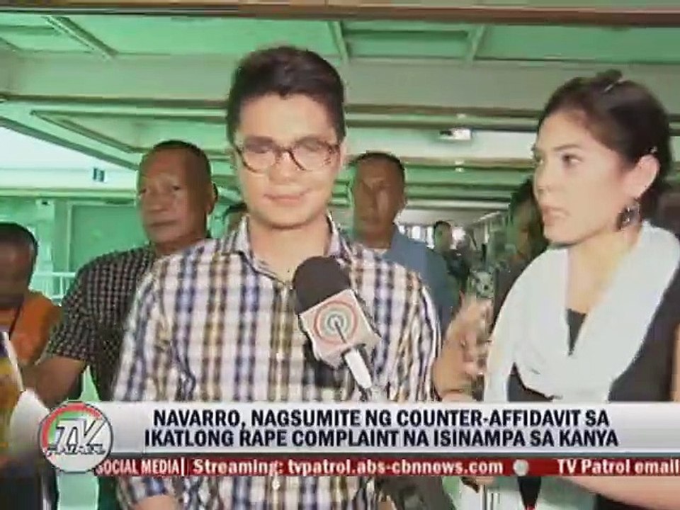 Navarro, nagsumite ng counter-affidavit sa ikatlong rape complaint na isinampa sa kanya