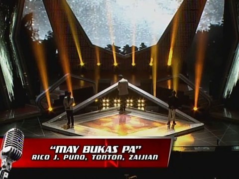 Rico J sings May Bukas Pa with Zaijan and The Voice Kids finalist Tonton