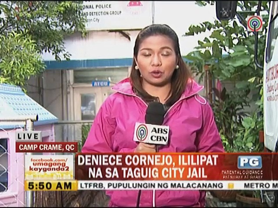 Deniece Cornejo, ililipat na sa Taguig City Jail