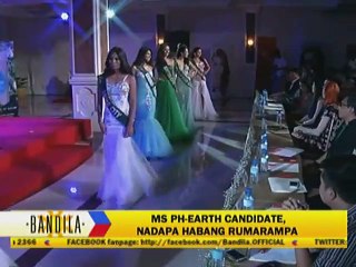 Ms. Ph-Earth Candidate, nadapa habang rumarampa