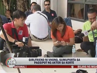 Girlfriend ni Vhong, sumuporta sa pagsipot ng aktor sa korte