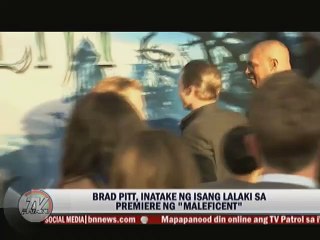 Brad Pitt, inatake ng isang lalaki sa isang premiereng ""Maleficent""