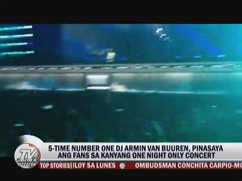5 time number one DJ Armin Van Buuren, pinasaya ang fans sa kanyang one night only concert