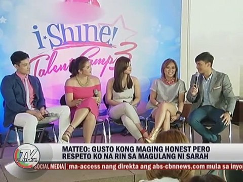 Matteo: Gusto kong manatiling pribado ang relasyon namin Sarah