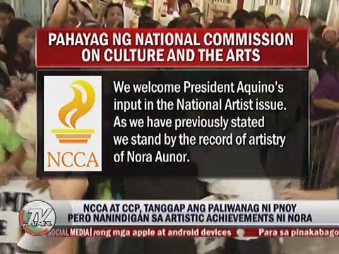 PNOY, Inaming ang drug case ang dahilan kung bakit nalaglag si Nora sa listahan ng mga gagawarang National Artists