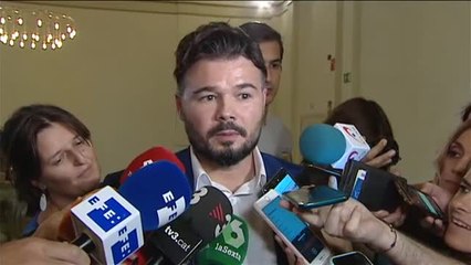 Rufián: "Que se encierren en una sala hasta que lleguen a un acuerdo"