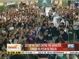 First day ng 'She's Dating The Gangster', tumabo ng P15-M sa takilya