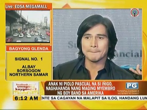 Anak ni Piolo Pascual na si Inigo, Naghahanda nang maging miyembro ng boy band sa Amerika