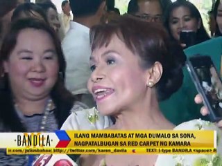 Ilang mambabatas at mga dumalo sa SONA, nagpatalbugan sa red carpet ng kamara