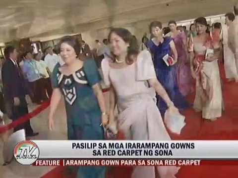 Pasilip sa mga Irarampang Gowns sa Red Carpet ng Sona