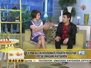 Ex-PBB All In housemate Fourth Pagotan live sa Umagang Kay Ganda