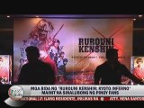 Mga bida ng 'Rurouni Kenshin: Kyoto Inferno' mainit na sinalubong ng Pinoy fans