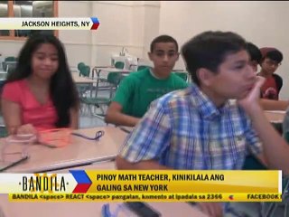 Pinoy Math Teacher, kinikilala ang galing sa New York