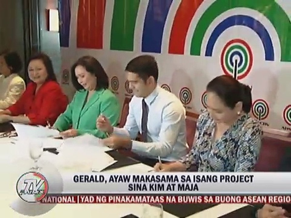 Gerald, ayaw makasama sa isang project sina Kim at Maja