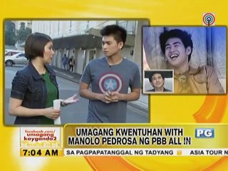 Umagang kuwentuhan with Ex-PBB All In Housemate Manolo Pedrosa