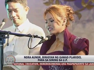 Nora Aunor, Binigyan ng Gawad Plaridel Para sa Sining sa U.P